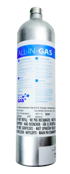 Sauerstoff-O2-in-N2 Prüfgasflasche