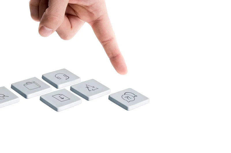 Zeigefinger Tastatur